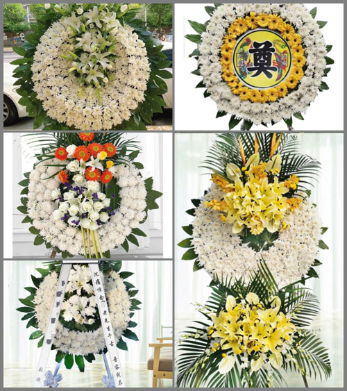 广东梅州市丰顺县龙岗镇新华村花圈速递