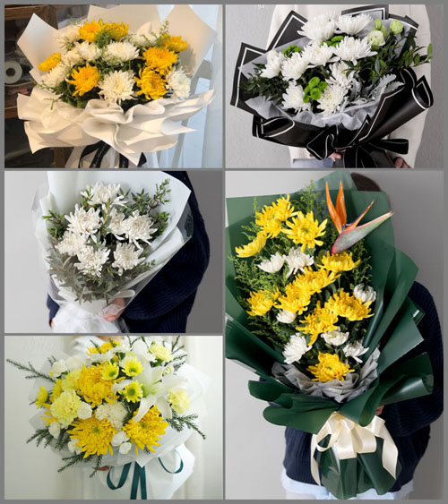广东梅州市丰顺县龙岗镇新华村白事花束代送